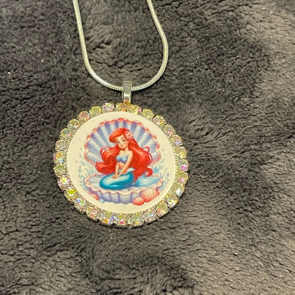Ariel Pendant Necklace with Crystal Accents
